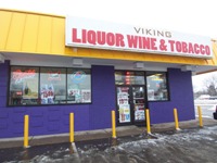 Viking Liquor from front